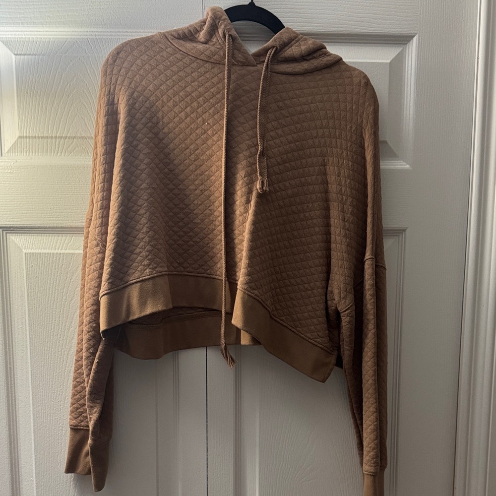 H&M Quilted Tan Hoodie